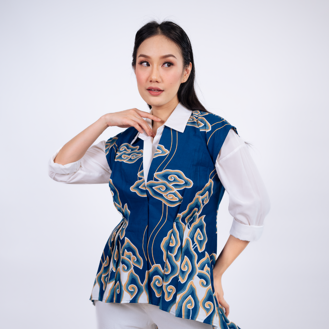 Batik Trusmi Batik Mega Mendung - Outer Linzhi - Gambar 2