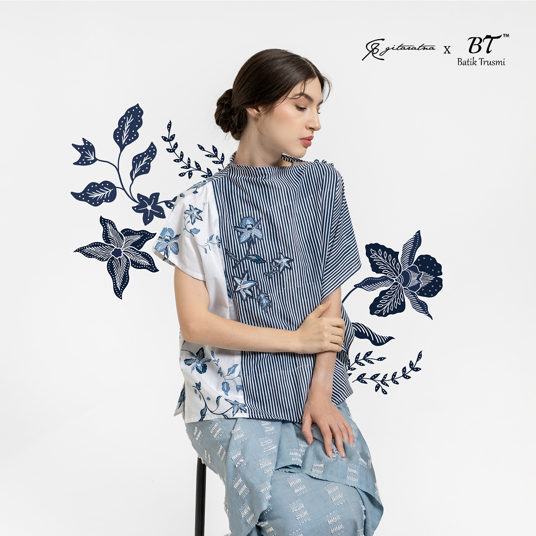 Batik Trusmi x Gitaratna Series - Outer Batik Puspa - Gambar 3