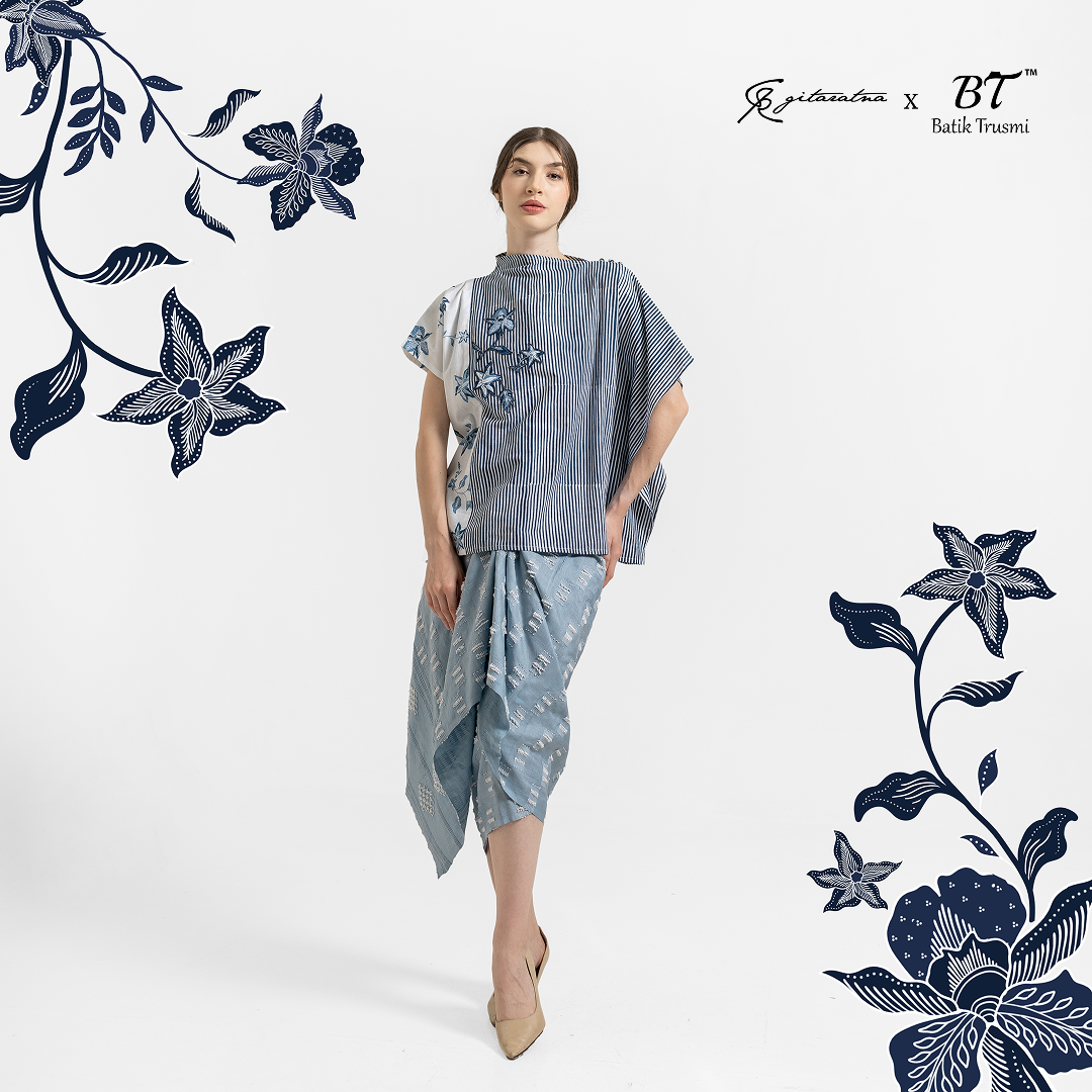 Batik Trusmi x Gitaratna Series - Outer Batik Puspa - Gambar 2
