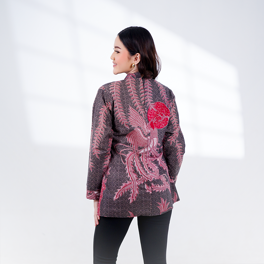 Batik Trusmi Blouse Motif Gama Ungu - Gambar 3