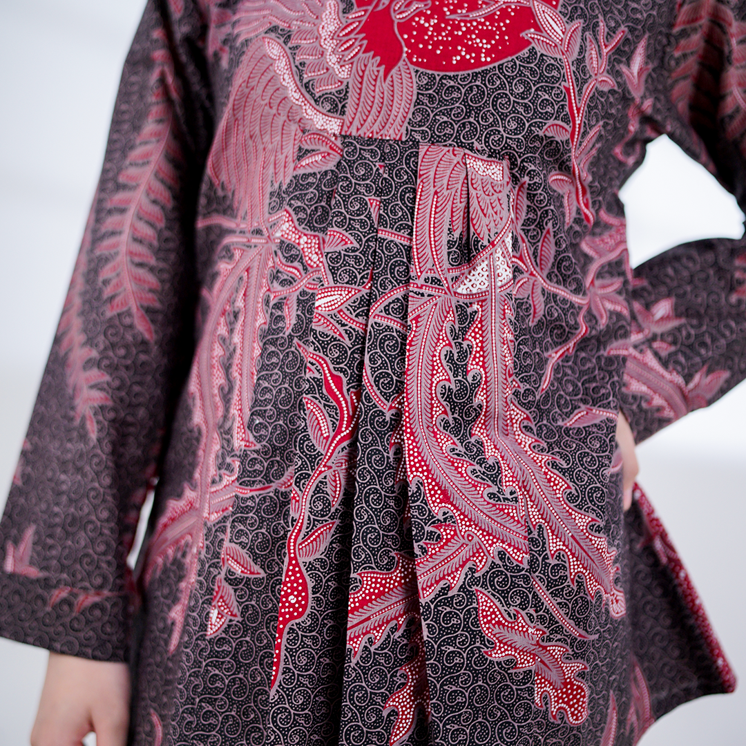 Batik Trusmi Blouse Motif Gama Ungu - Gambar 2