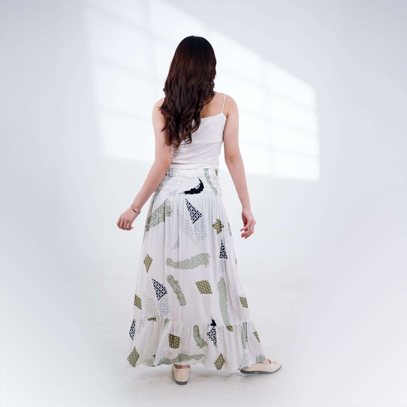 Batik Trusmi Rok Batik Motif Amour Hijau MJ - Gambar 3