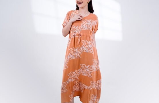 Batik Trusmi Daster Midi Mega Mendung Serut BMM