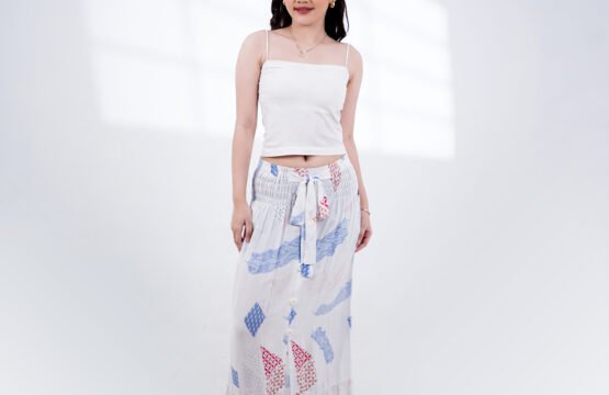 Batik Trusmi Rok Batik Motif Amour Biru MOP