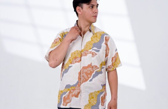 Batik Trusmi Motif Mega Mendung – Hem Batik Random Salem DNJ