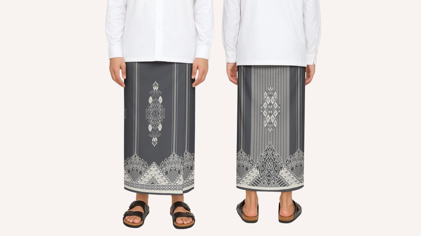 Batik Trusmi Sarung Mega Mendung - Motif Gunungan Kombinasi Parang - Gambar 2