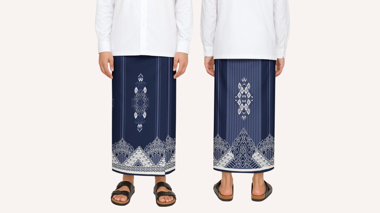 Batik Trusmi Sarung Mega Mendung - Motif Gunungan Kombinasi Parang - Gambar 4