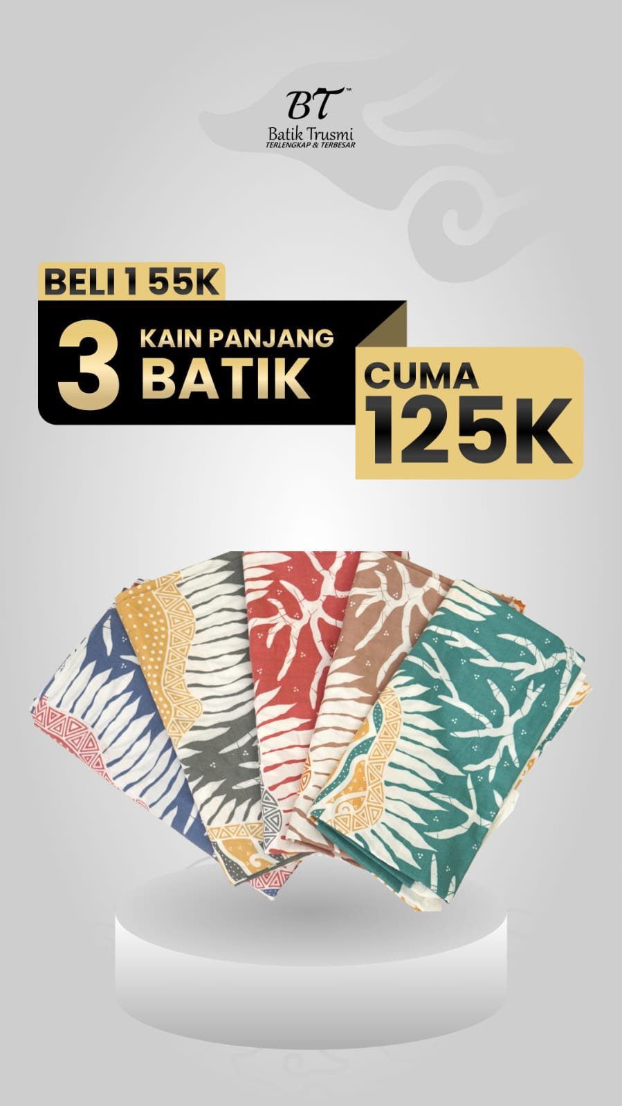 Batik Trusmi Motif Kombinasi Mega Mendung Kain Batik Akar ALS – Beli 3 Lebih Murah