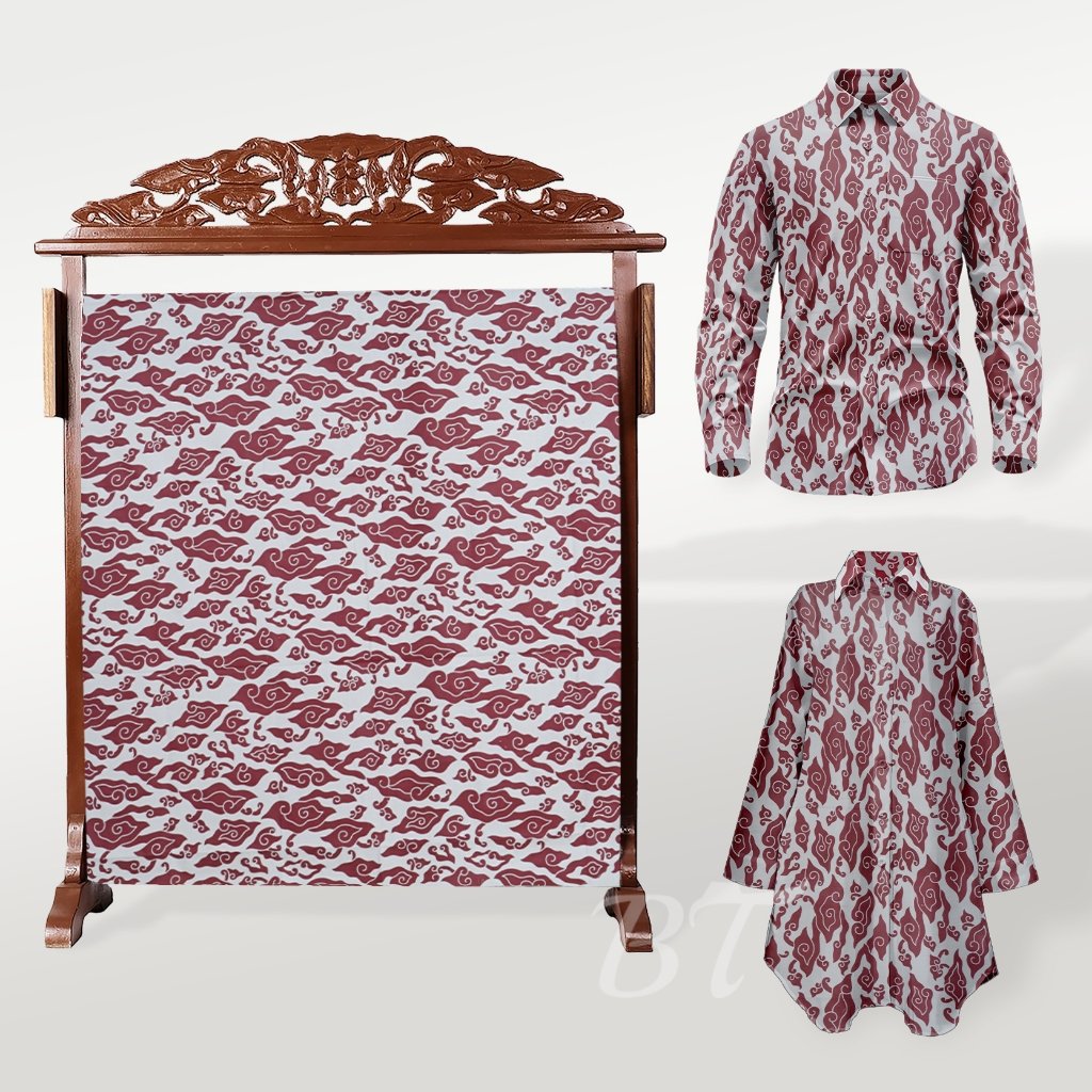 Batik Trusmi Motif Mega Mendung Kain Campur ALS – Beli 3 Lebih Murah - Gambar 7