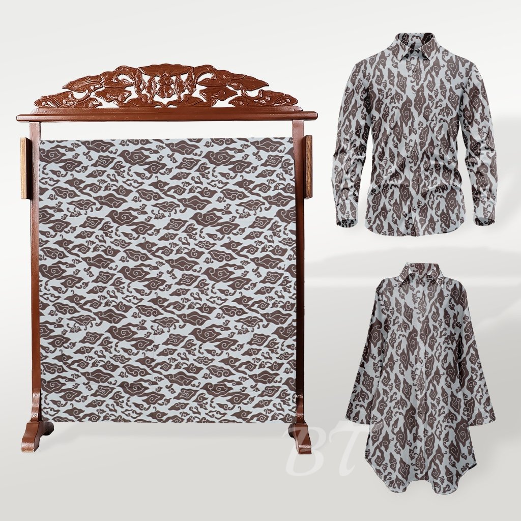 Batik Trusmi Motif Mega Mendung Kain Campur ALS – Beli 3 Lebih Murah - Gambar 3