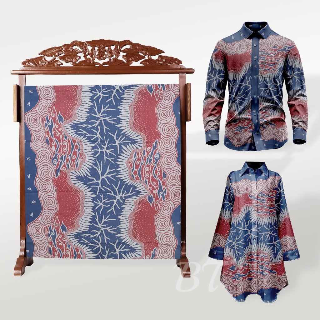 Batik Trusmi Motif Kombinasi Mega Mendung Kain Batik Akar ALS – Beli 3 Lebih Murah - Gambar 3