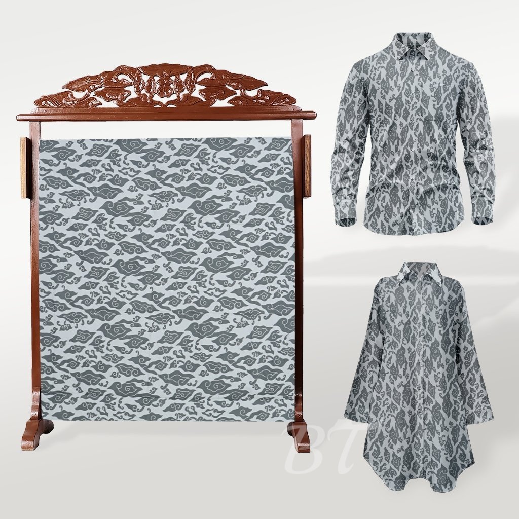 Batik Trusmi Motif Mega Mendung Kain Campur ALS – Beli 3 Lebih Murah - Gambar 5