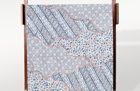 Batik Trusmi Kain Panjang Batik Dobby Cap Pulo Keris Biru YNT