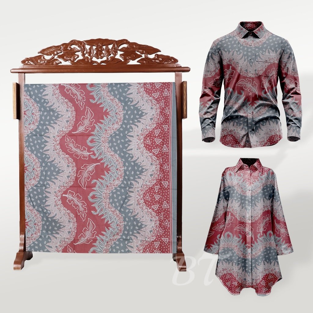 Batik Trusmi Kain Batik Campur Motif Kombinasi Daun Rumput Laut ALS – Beli 3 Lebih Murah - Gambar 5