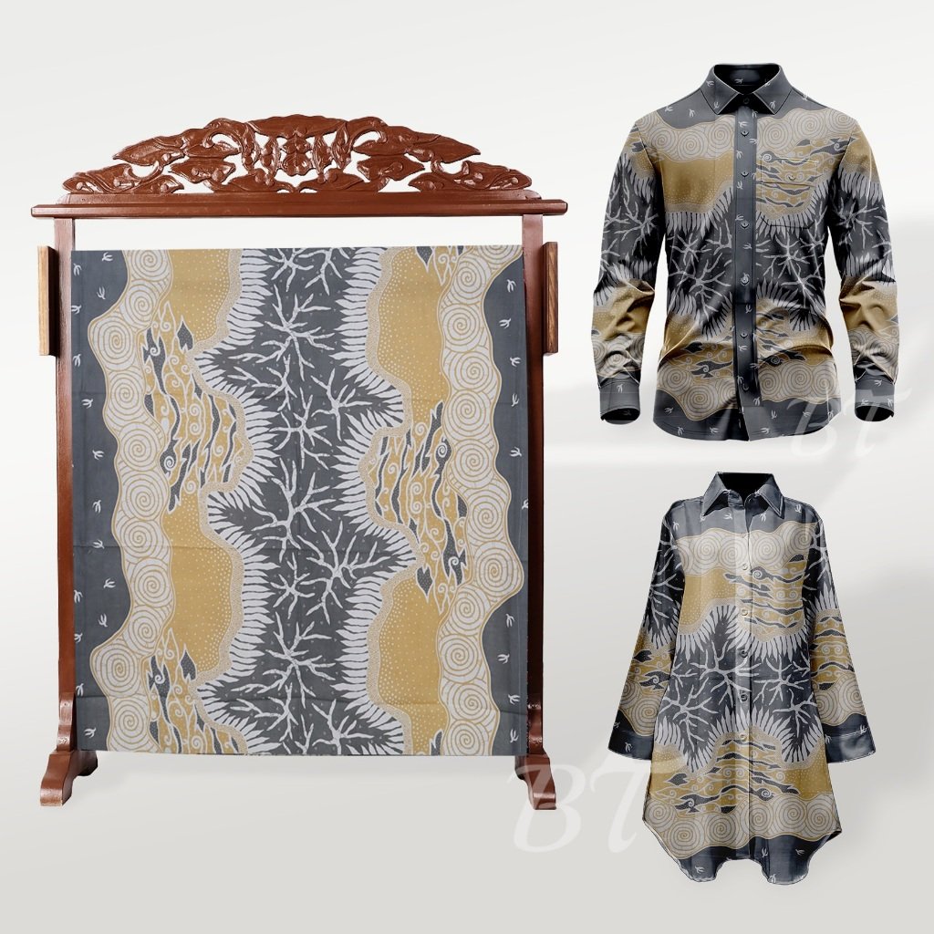 Batik Trusmi Motif Kombinasi Mega Mendung Kain Batik Akar ALS – Beli 3 Lebih Murah - Gambar 5