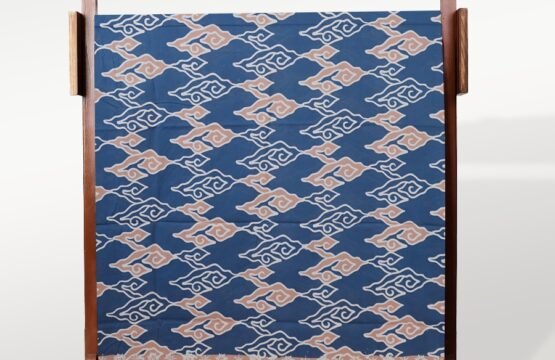 Batik Trusmi Kain Panjang Motif Mega mendung - Batik Katun Biru CAPLIS 2K HL