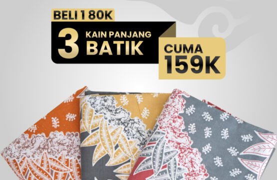 Batik Trusmi Kain Batik Campur Motif Kombinasi Daun Rumput Laut ALS – Beli 3 Lebih Murah