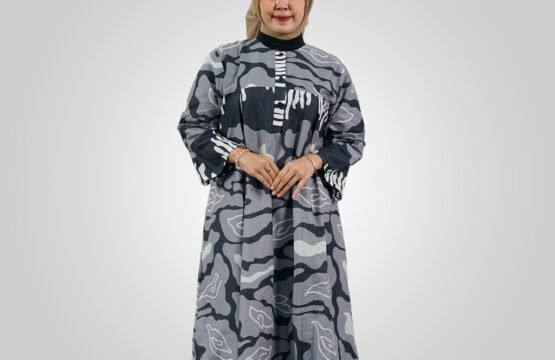 Batik Trusmi Gamis Jumbo Megamendung Purana