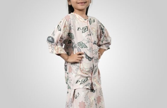 Batik Trusmi One Set Anak Rok Hera Pink MEI