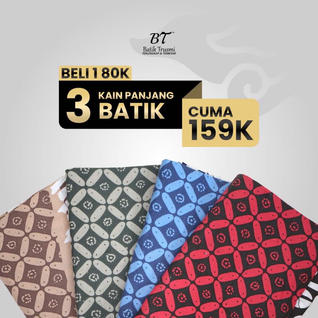 Batik Trusmi Kain Batik Panjang RG Seno Kawung ALS – Beli 3 Lebih Murah
