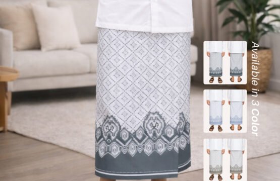 Batik Trusmi Sarung Motif Mega Mendung - Bahan Katun Pixel HBT