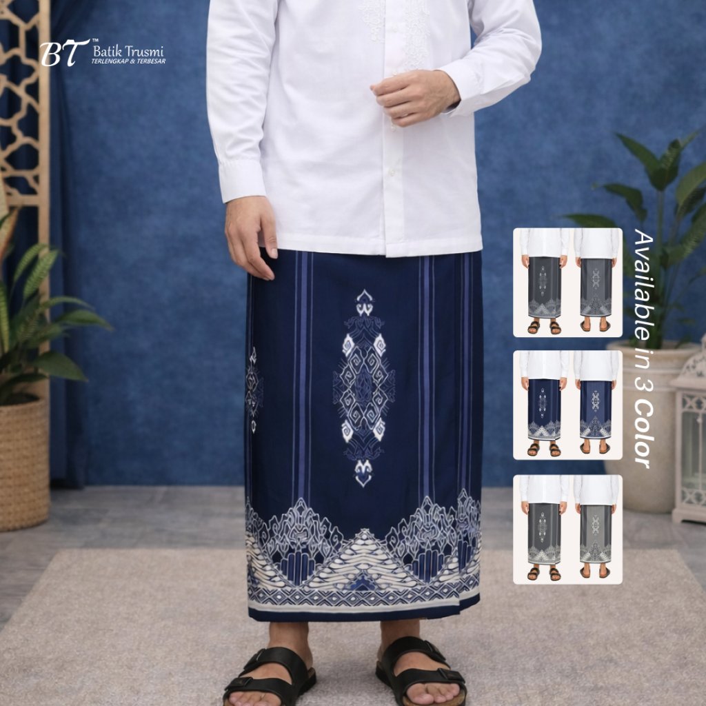 Batik Trusmi Sarung Mega Mendung - Motif Gunungan Kombinasi Parang