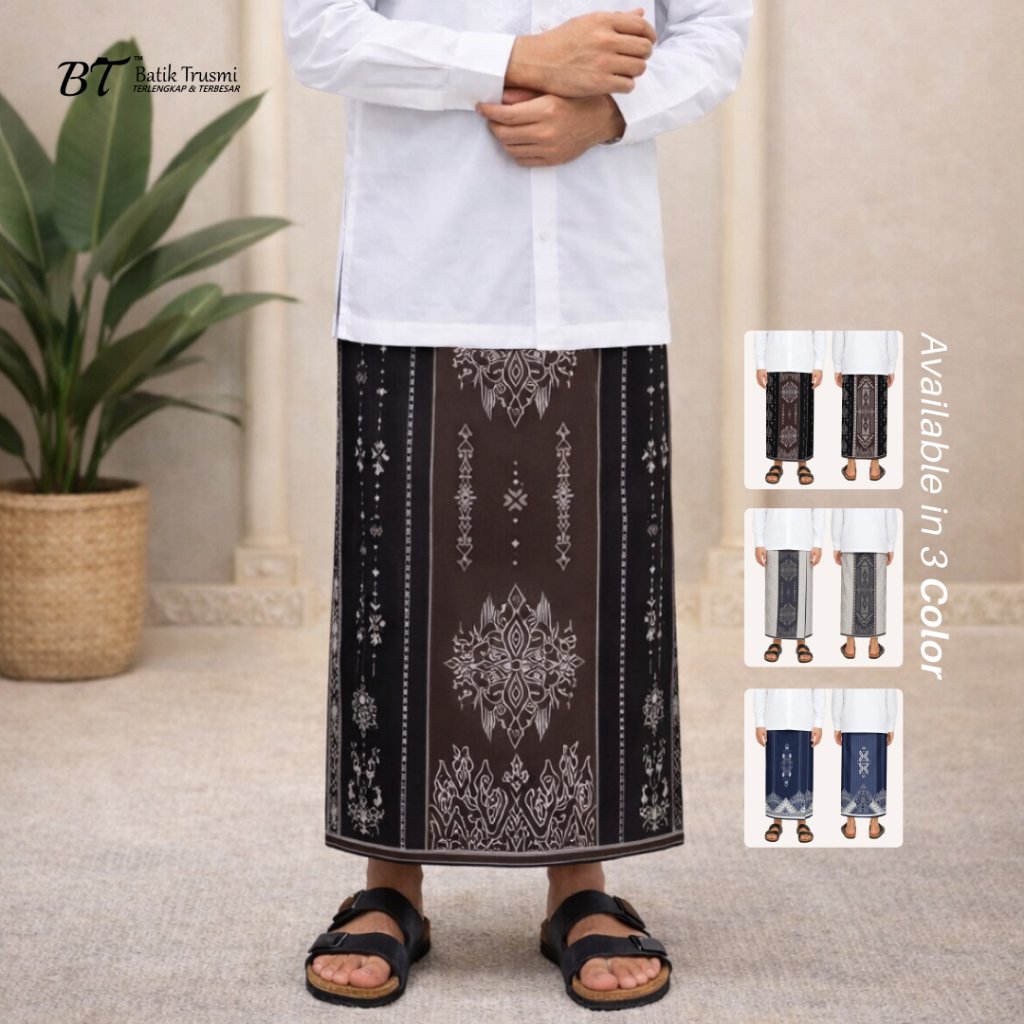 Batik Trusmi Sarung Motif Mega Mendung - Bahan Katun Tenn HBT