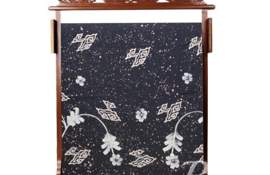 Batik Trusmi Kain Panjang Batik Cap - Katun Mega Mendung Ciprat LKS Tratai Cokelat DK