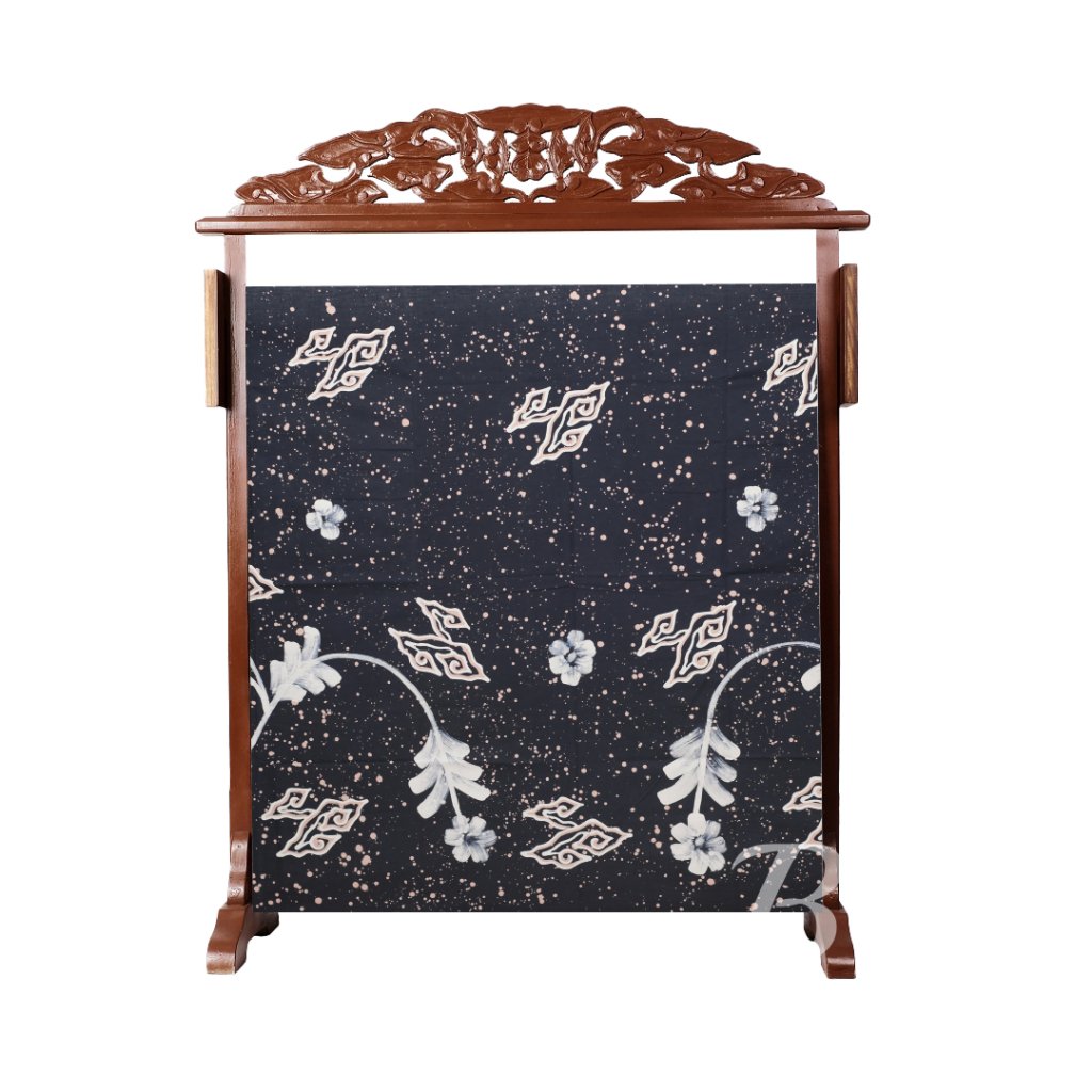 Batik Trusmi Kain Panjang Batik Cap - Katun Mega Mendung Ciprat LKS Tratai Cokelat DK