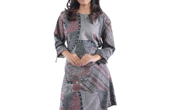 Batik Trusmi Tunik Batik - Kombinasi Ungu RMP LT BUL