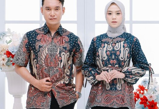 Set Couple Blouse Batik & Kemeja Batik - Liris Satya