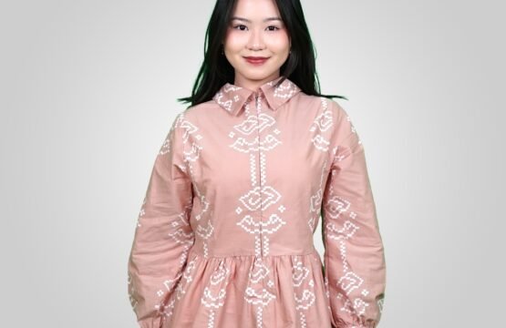 Batik Trusmi Blouse Batik Lyana AAB Coklat MYD