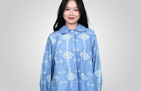 Batik Trusmi Blouse Batik Lyra AAB Biru MYD