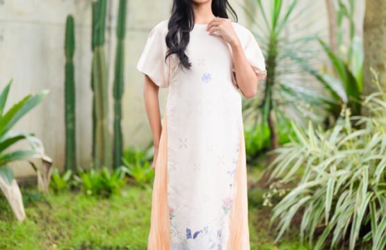 Dress Batik Cream - Garatris Elzara