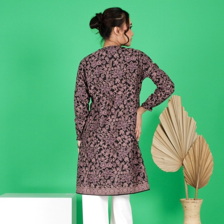 Batik Trusmi Tunik Batik - Motif Bunga Balian Encim - Gambar 3