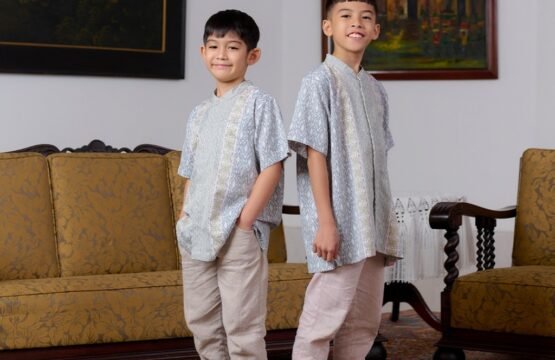 Batik Trusmi x Nobby Arumya SM Kids Kemeja Muslim Anak - Bahan Poly Cotton Dobby Raya Series