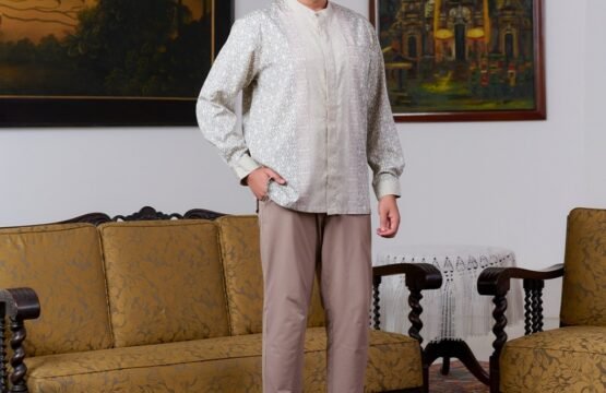 Batik Trusmi x Nobby Arumya RLM Baju Koko Pria - Bahan Polly Cotton Dobby Koko Raya Series