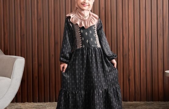 Batik Trusmi X Nobby X Tya Ariestya Byanaka Dress Kids Gamis Anak Perempuan Sarimbit Series Bahan Ayesha Silk