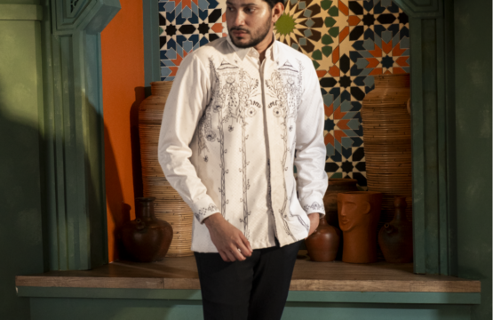 Kemeja Batik Pria Sahasya Collection Rama Warna Putih