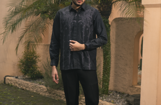 Kemeja Batik Pria Sahasya Collection Rama Warna Hitam