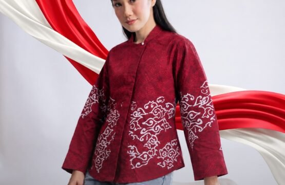 Blouse Merdeka Series Burgundy - Wajik